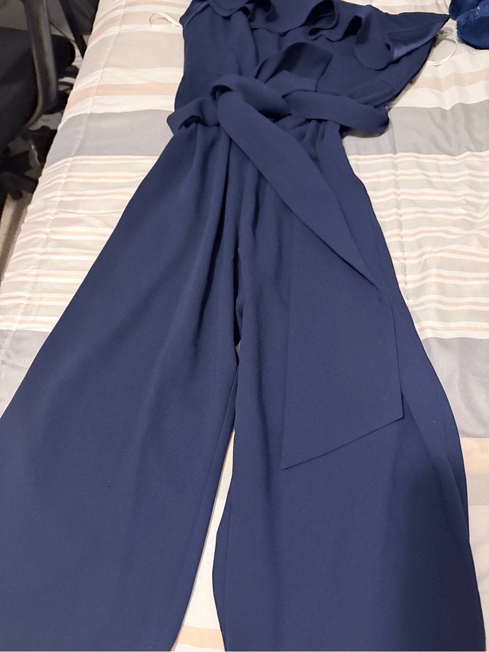 Lilly Pulitzer True Navy Wide-Leg Jumpsuit with Pink Tag